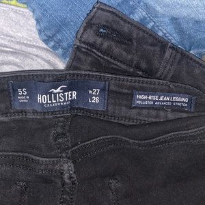 High rise skinny jean leggings